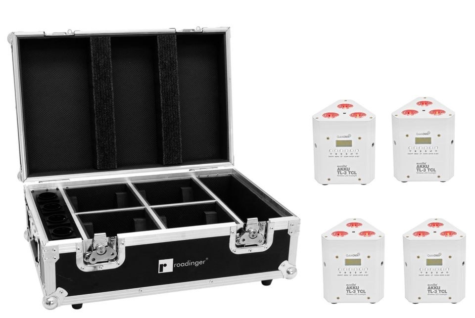 Akku LED PAR Ambiente Licht 4er SET Case mieten bei PlanSound