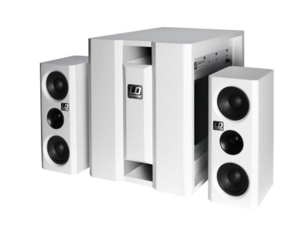 LD Systems Dave 8 XS weiß Stativ Kabel Set mieten bei PlanSound – 2