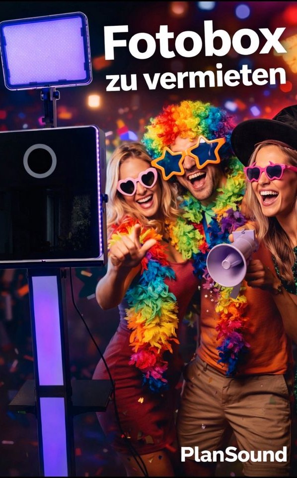 Professionelle Fotobox mieten bei PlanSound