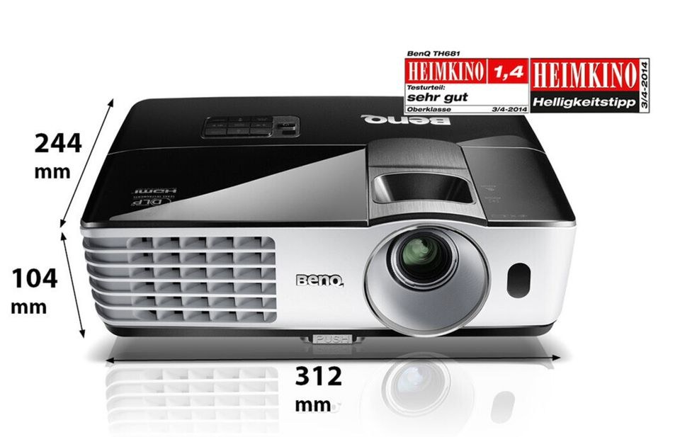 Beamer BENQ TH681 DELL 3000 ANSI Lumen mieten bei PlanSound