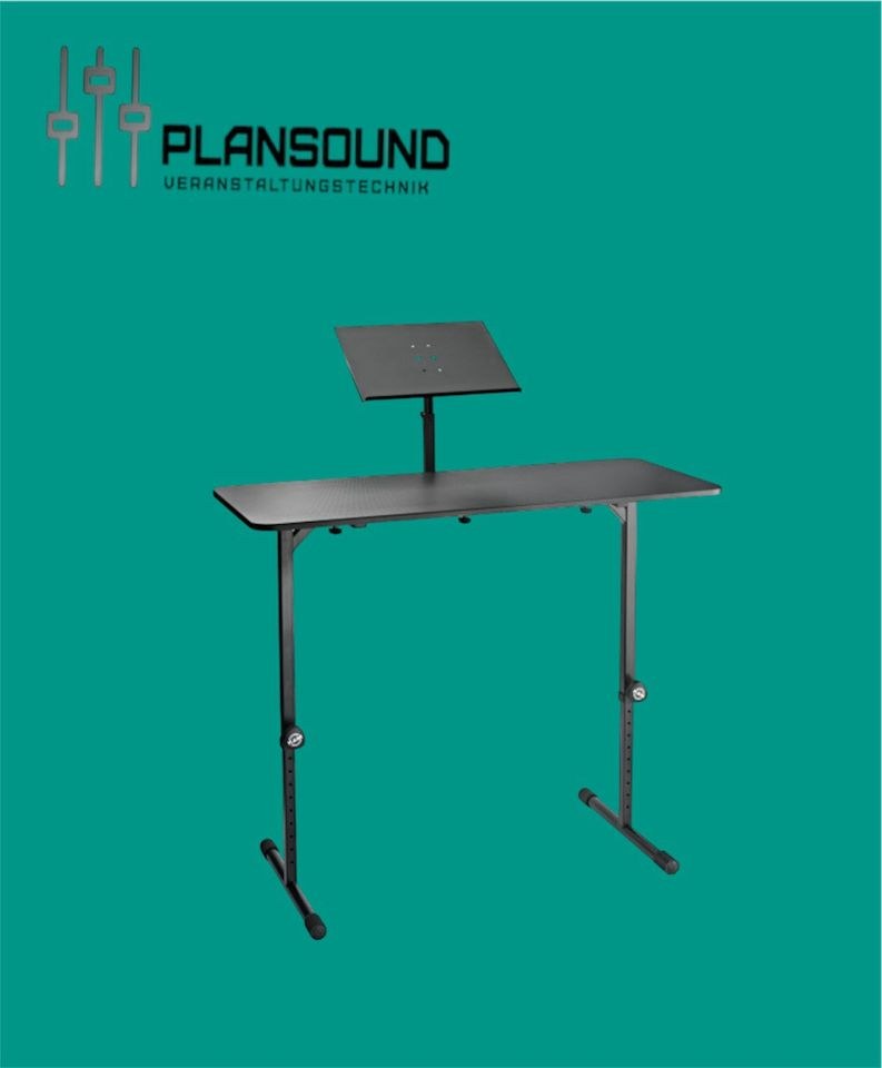 DJ Tisch K&M Ablage mieten bei PlanSound – Sitzplätze für alle