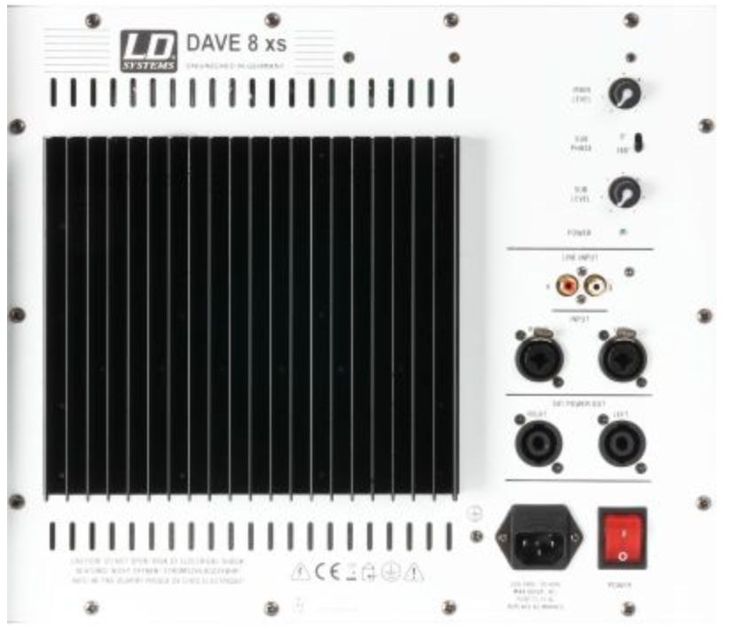 LD Systems Dave 8 XS weiß Stativ Kabel Set mieten bei PlanSound – 4