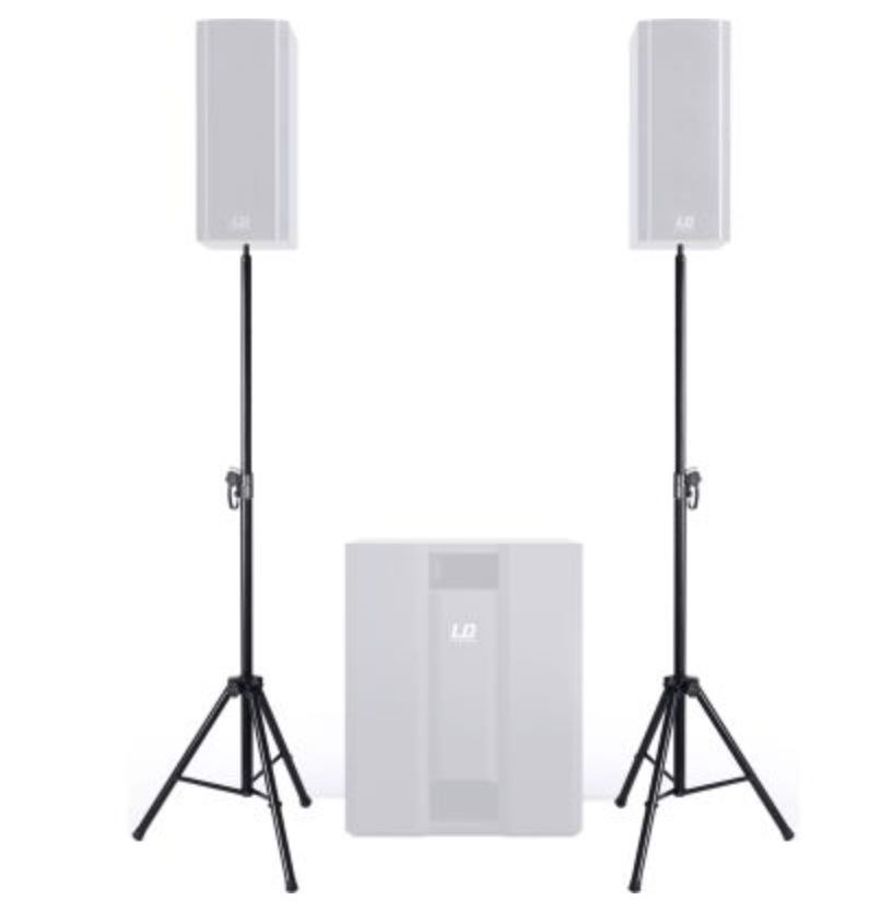LD Systems Dave 8 XS weiß Stativ Kabel Set mieten bei PlanSound – 3