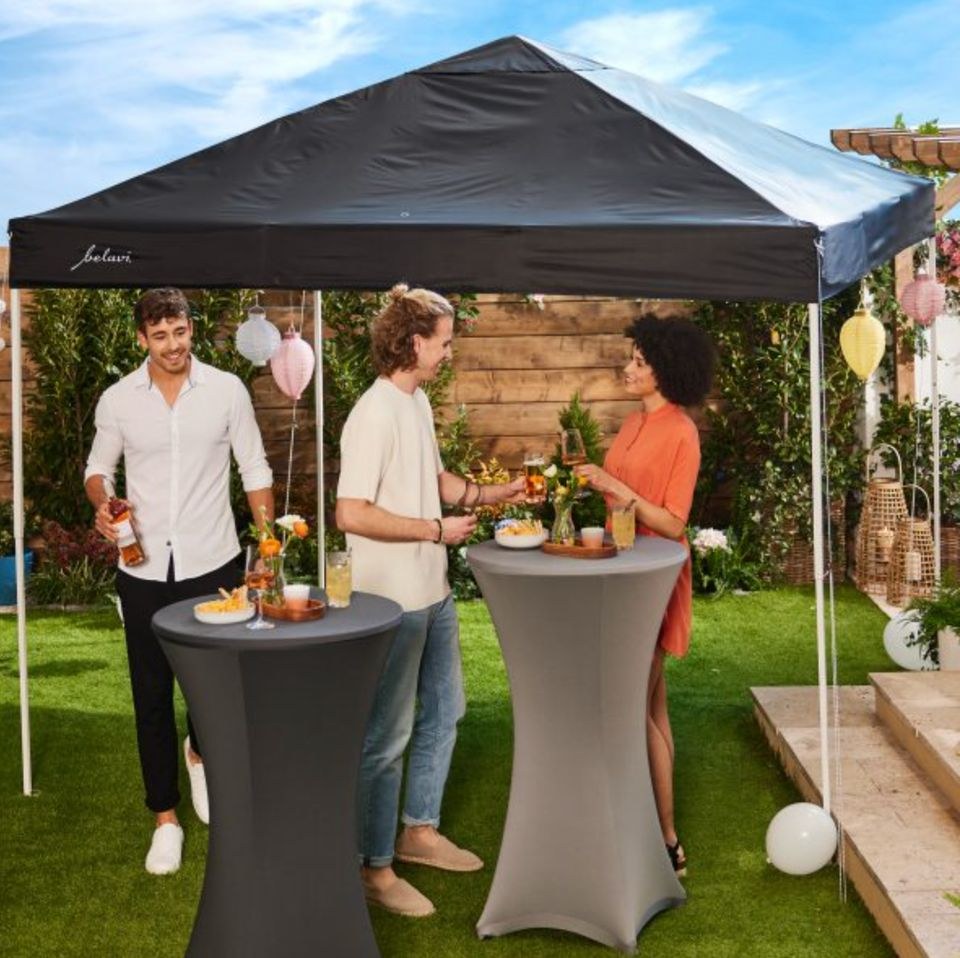 Pavillon 3 x m Stehtische mieten bei PlanSound – in Minuten aufgebaut – 2