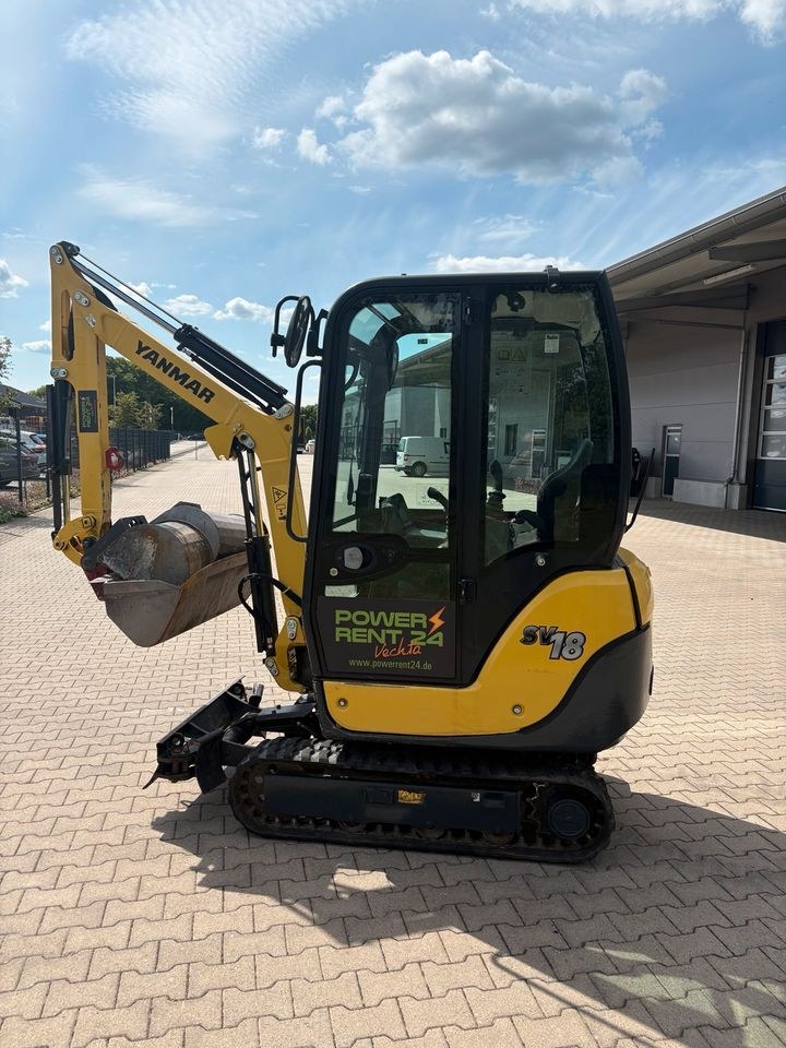 Mini Bagger Yamaha SV18 inkl Anhänger Tag mieten bei Powerrent24