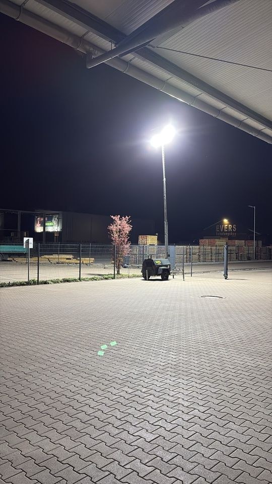 eines mobilen Lichtmastes Led mieten in Vechta – für die Baustelle