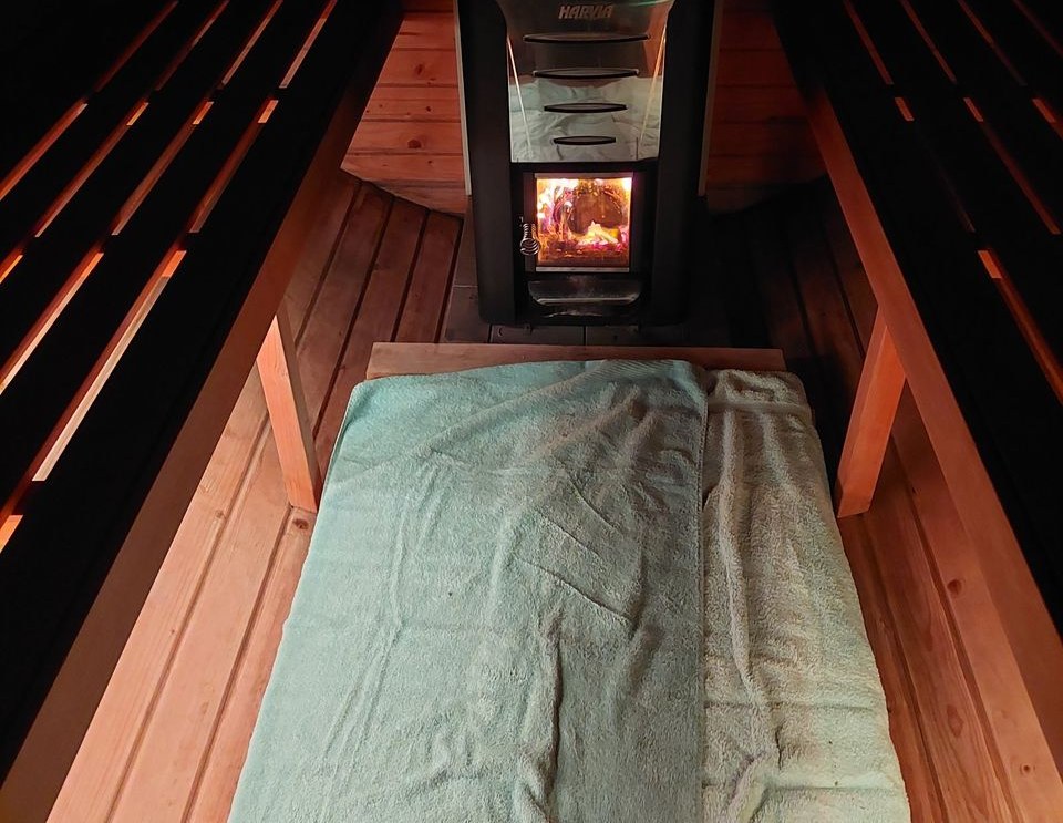Sauna Fasssauna XXL Vorraum mieten bei Reise – das Besondere – 4