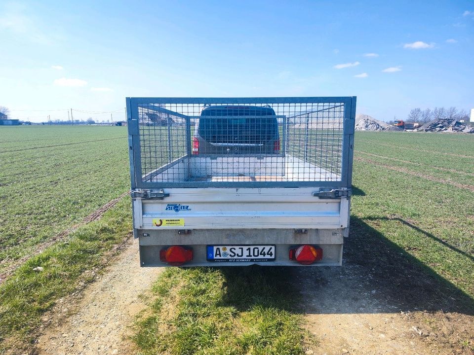 Kipper Anhänger Kippanhänger Gitteraufsatz PKW mieten bei Rentbee – 3