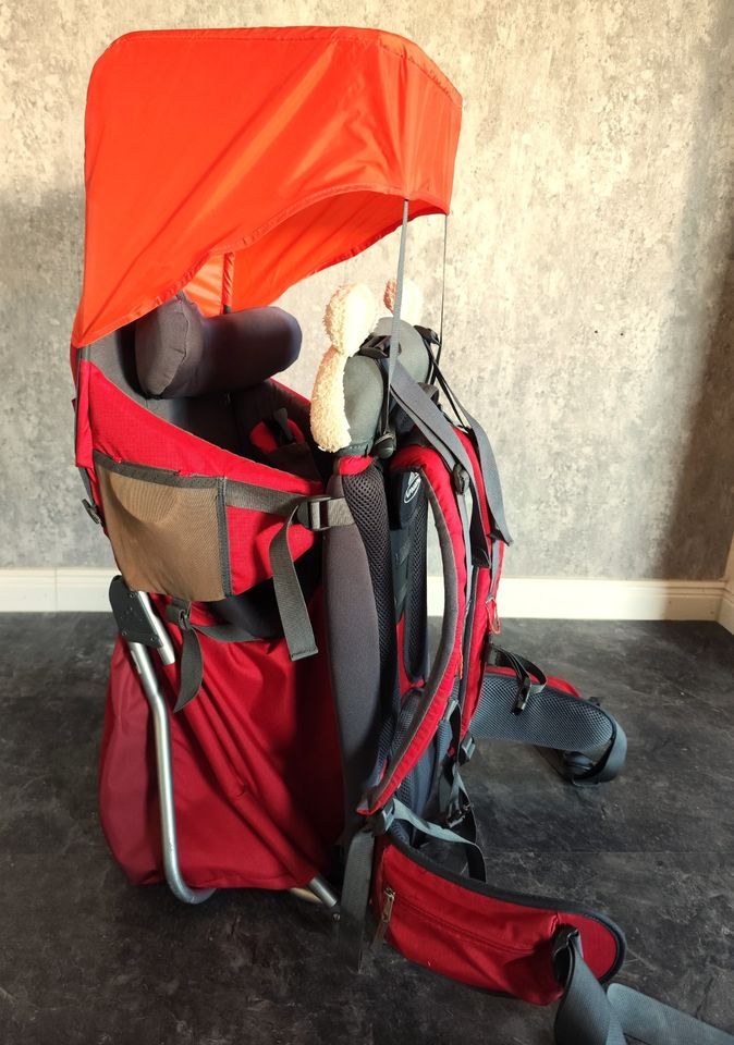 Vaude Kraxe Kindertrage Tragerucksack Regen mieten bei Rentbee – 3