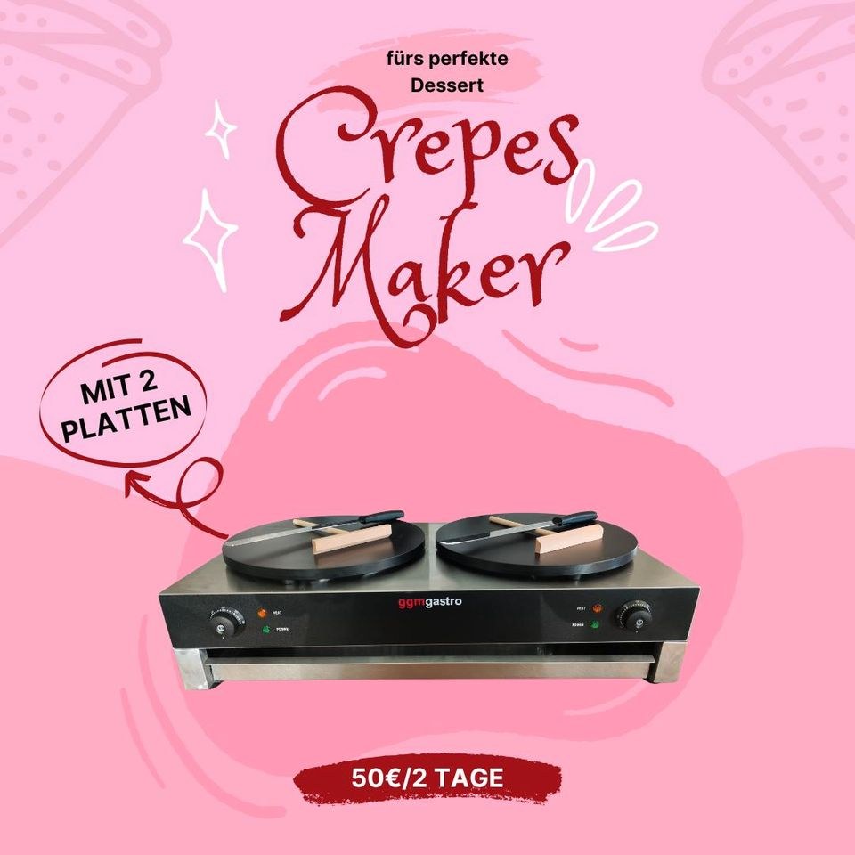 Crepesmaschine Crepesmaker Markt mieten bei Rentbee