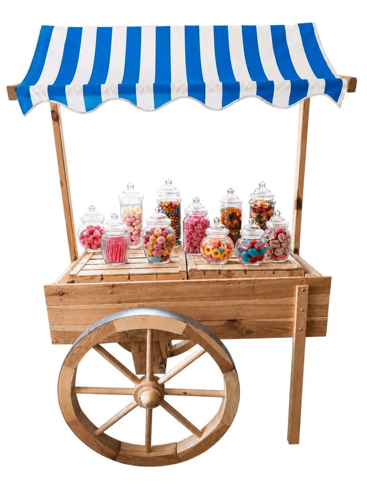 Candybar Marktwagen inkl Gläser mieten bei Rentbee – mobile Bar – 4