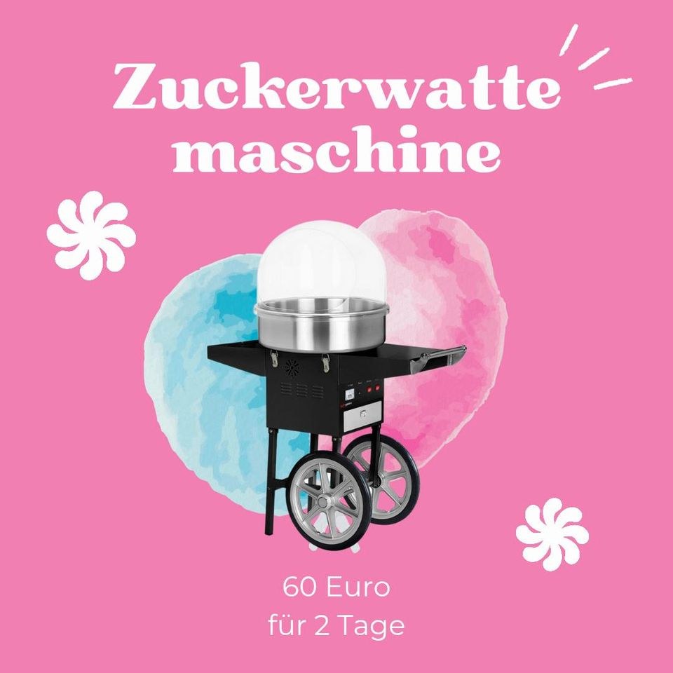 Profi Zuckerwattemaschine Unterwagen mieten bei Rentbee