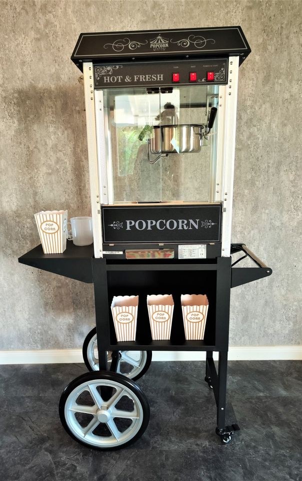 Popcornmaschine Wagen mieten bei Rentbee – Kino-Popcorn selbst gemacht
