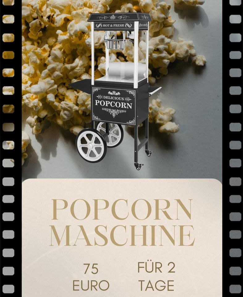 Popcornmaschine Candybar mieten bei Rentbee