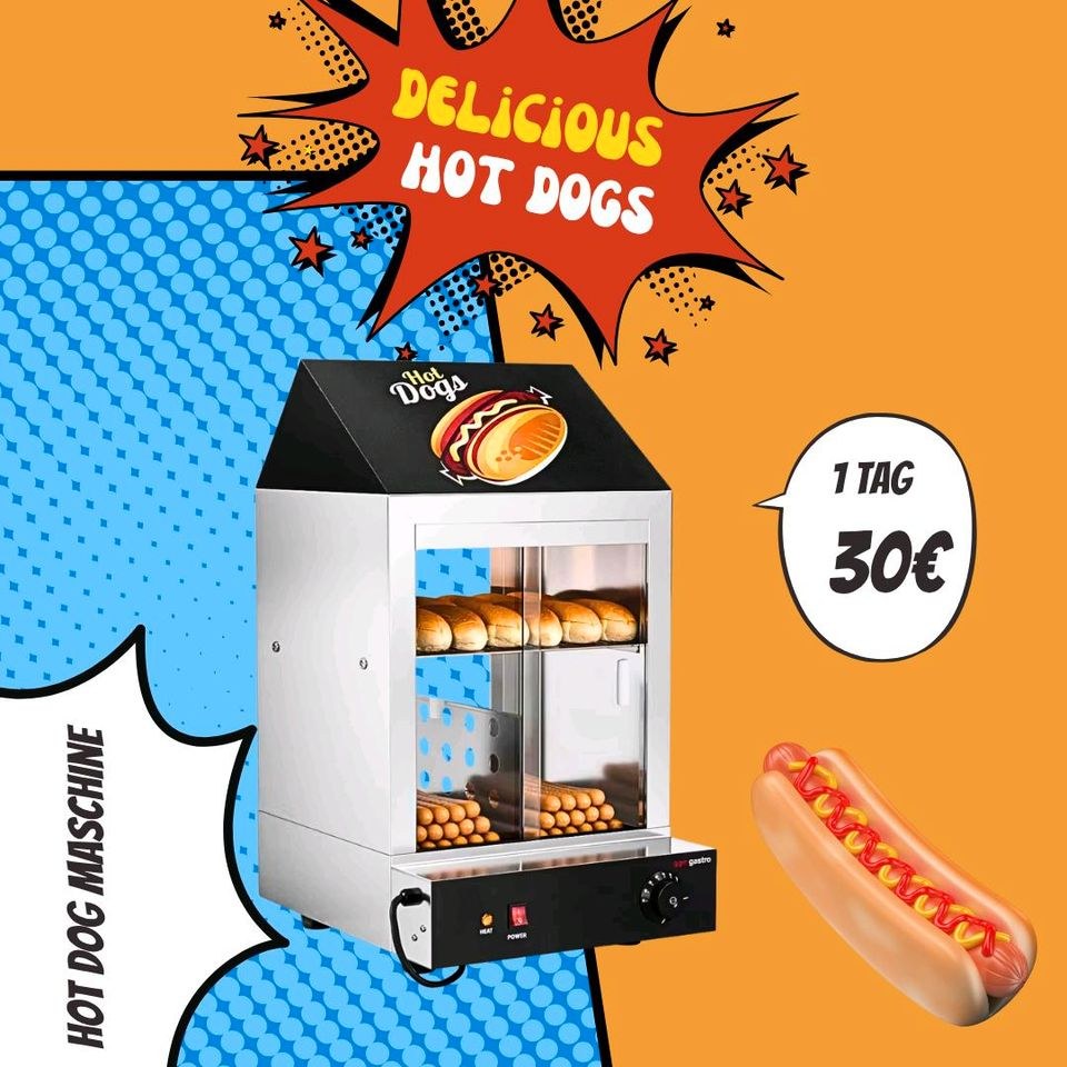 Hot Dog Steamer Streetfood Essen mieten bei Rentbee