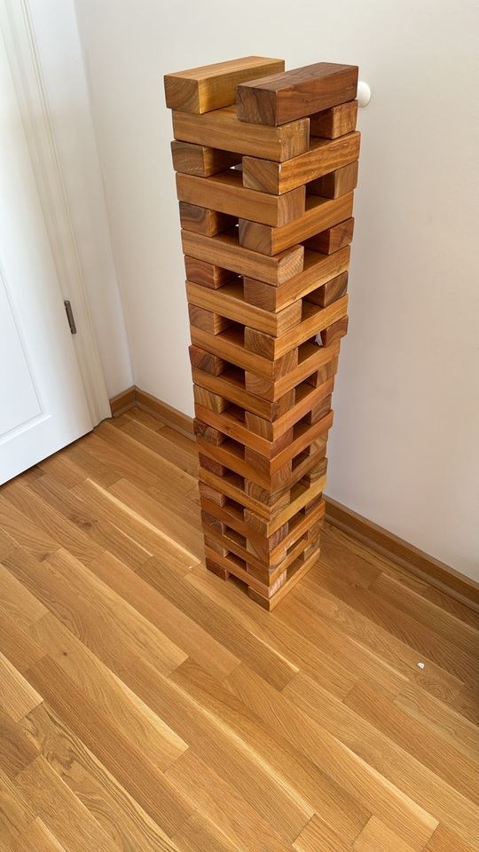 XXL Jenga Turm Rechnung Lieferservice 150cm mieten
