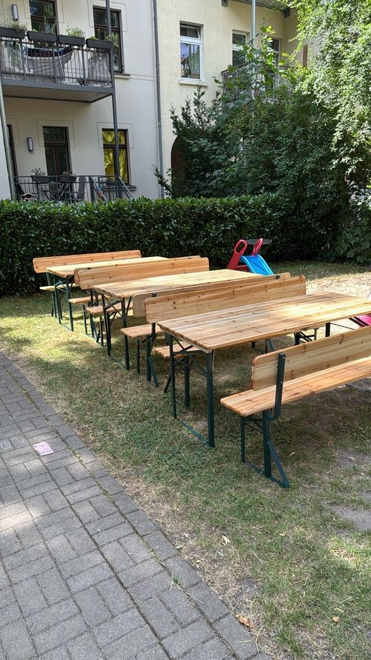 Bierzeltgarnitur Lehne Biertisch Lieferservice mieten – 2