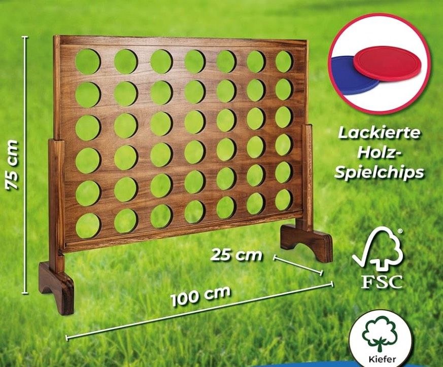 XXL 4 Gewinnt Holz Spielzeug Holzspielzeug auf mieten – 4