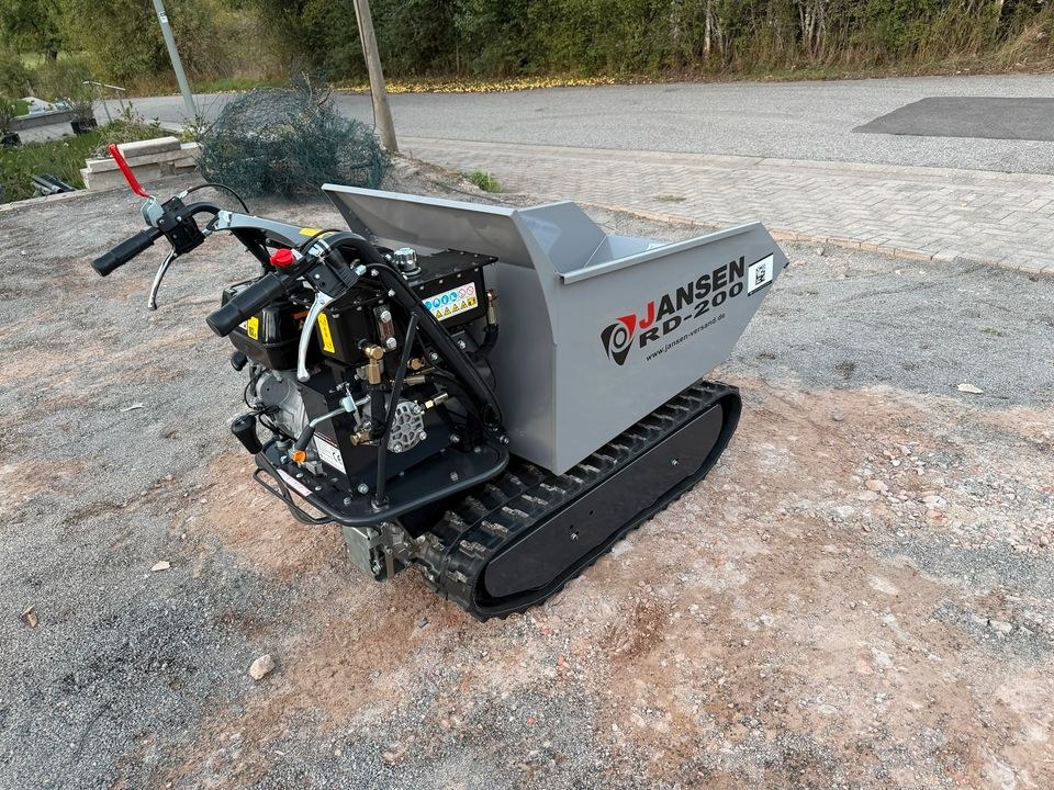 Raupendumper hydraulische Mulde Jansen Profi mieten in Freisen