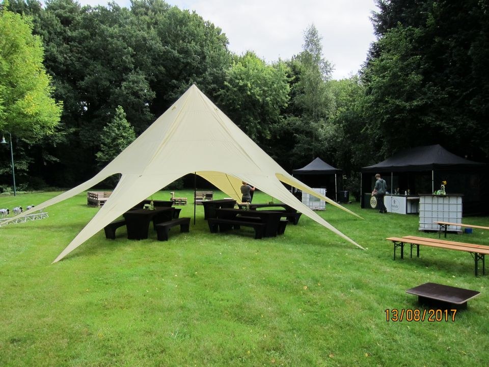 Sternzelt Partyzelt Sonnensegel Faltpavillon mieten in Uplengen – 2