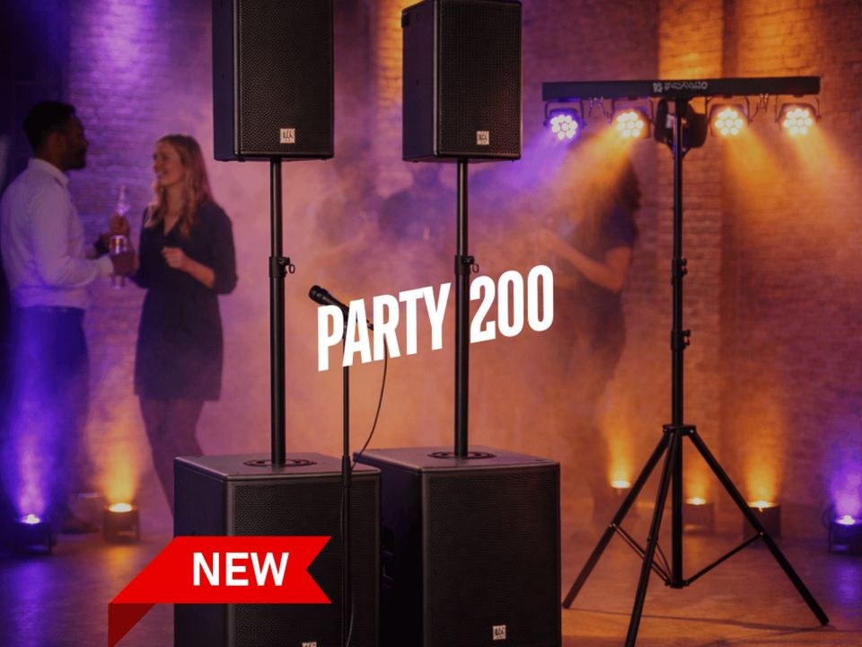 Musikanlage PA Anlage Partylicht Set 200 Pers mieten in Uplengen