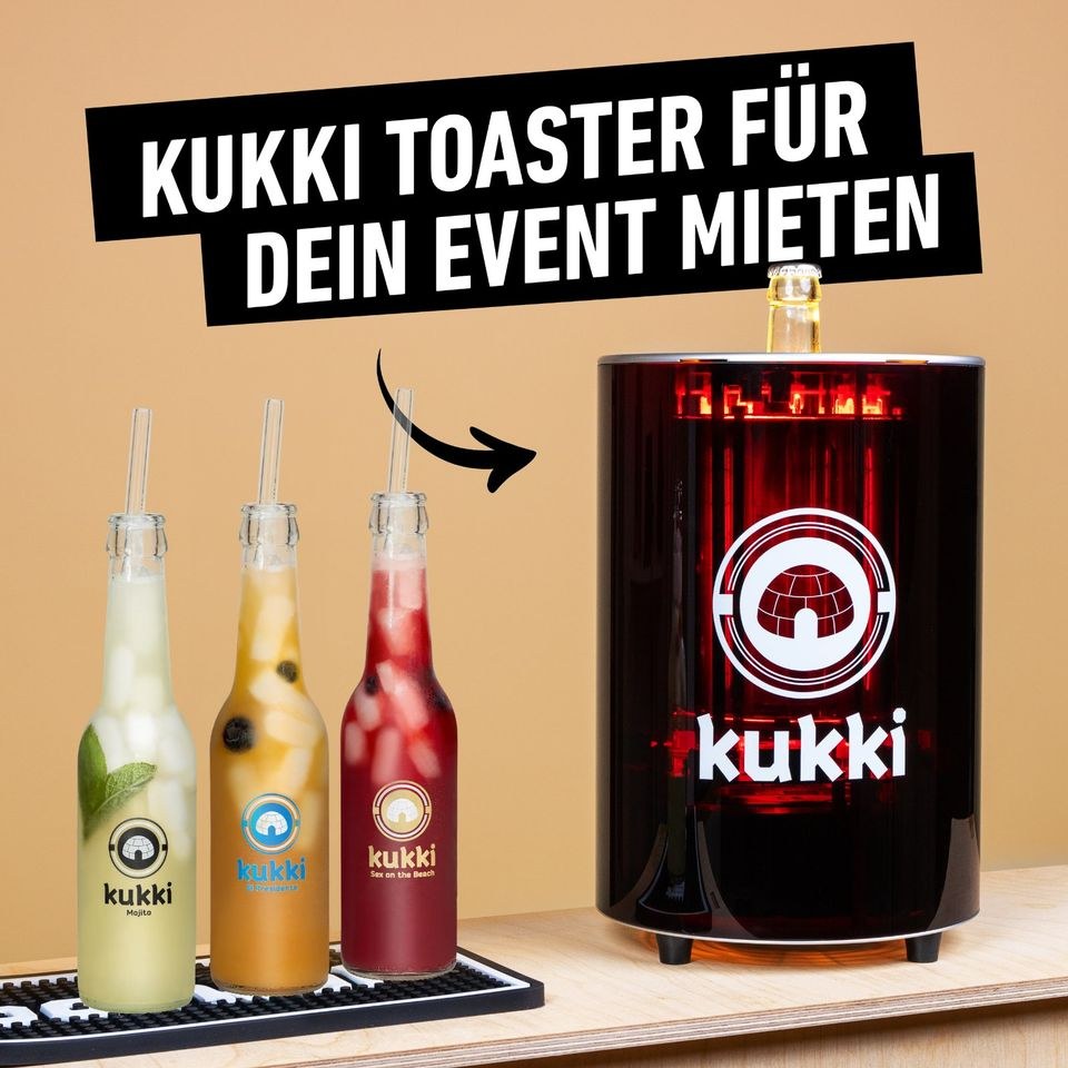 kukki Cocktail Toaster trinkfertige Cocktails mieten in Uplengen