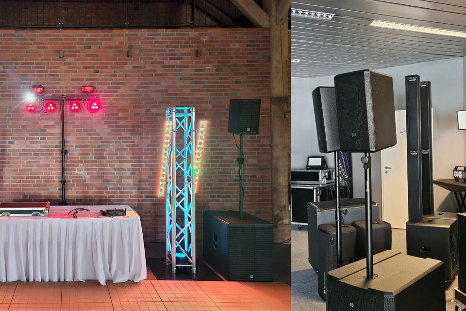 Musikanlage PA Anlage Partylicht Set 100 Pers mieten in Uplengen