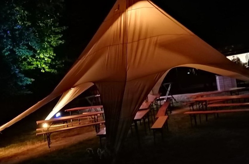 Pavillon Sternzelt Startent Sonnensegel mieten in Uplengen