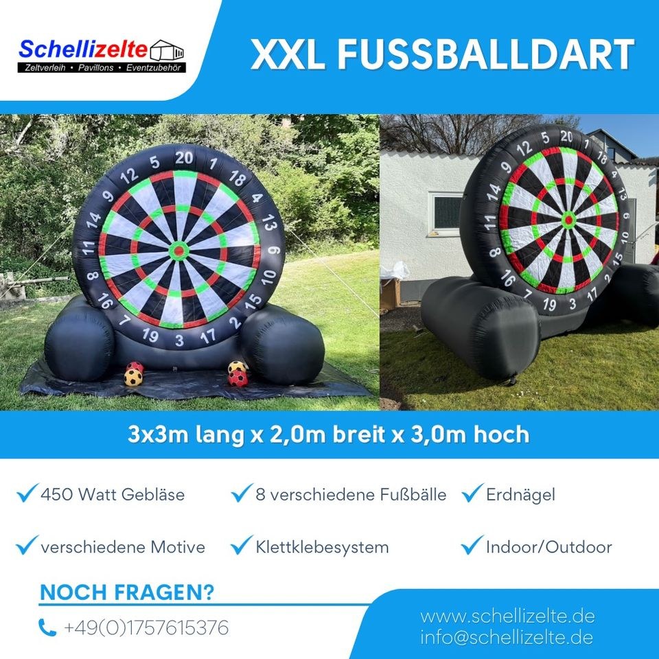 XXL Fußballdartscheibe Fußballsoccer mieten in Buseck – Spiel & Spaß – 2