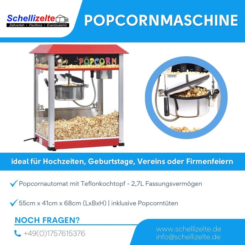 Popcornmaschine Seifenblasenmaschine XXL mieten in Buseck – 2