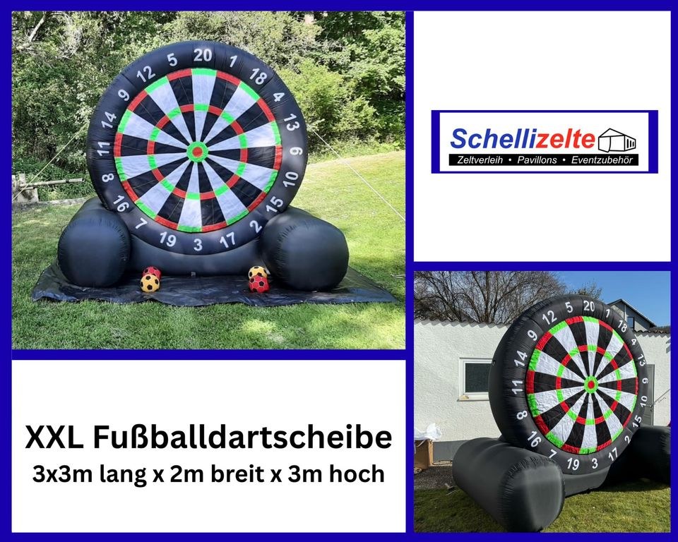 XXL Fußballdartscheibe Fußballsoccer mieten in Buseck – Spiel & Spaß