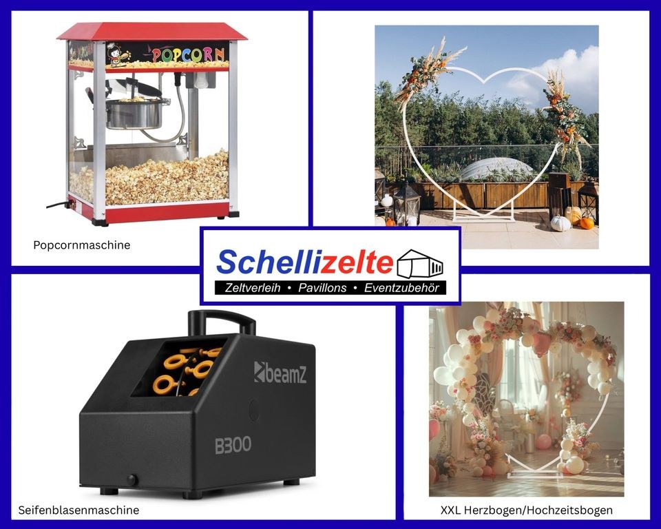Popcornmaschine Seifenblasenmaschine XXL mieten in Buseck