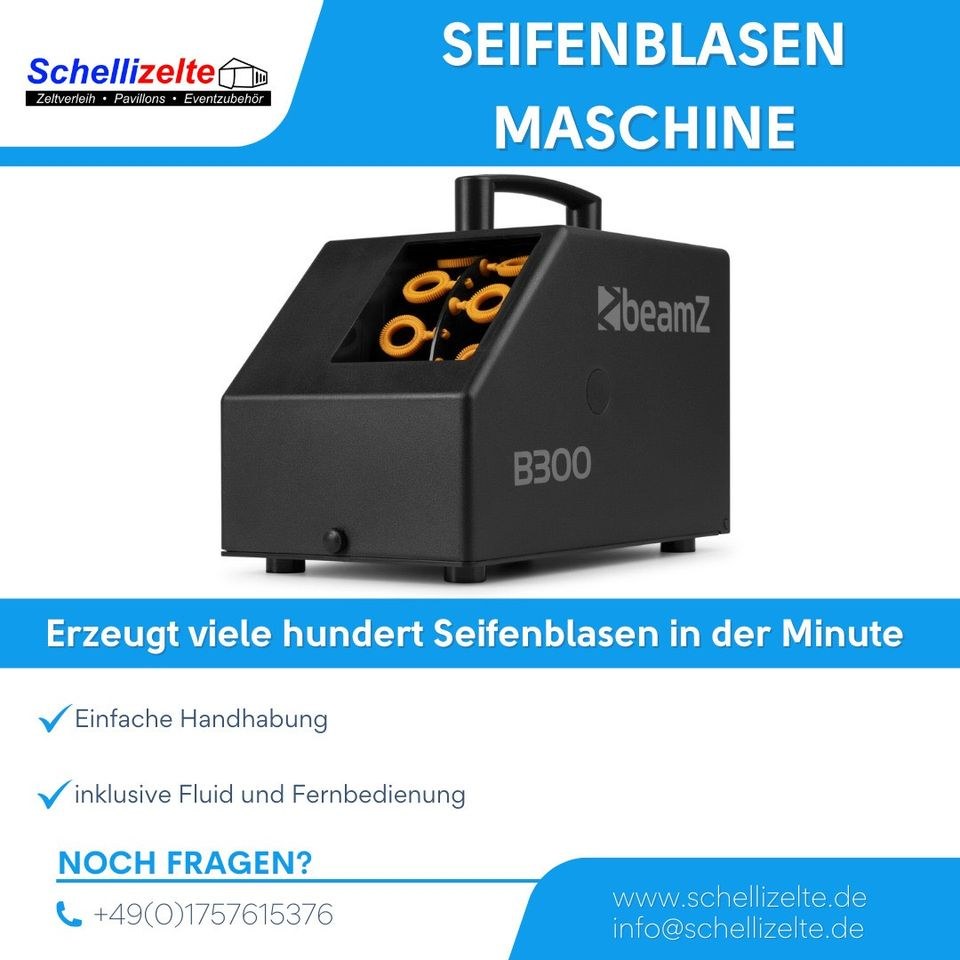 Popcornmaschine Seifenblasenmaschine XXL mieten in Buseck – 3