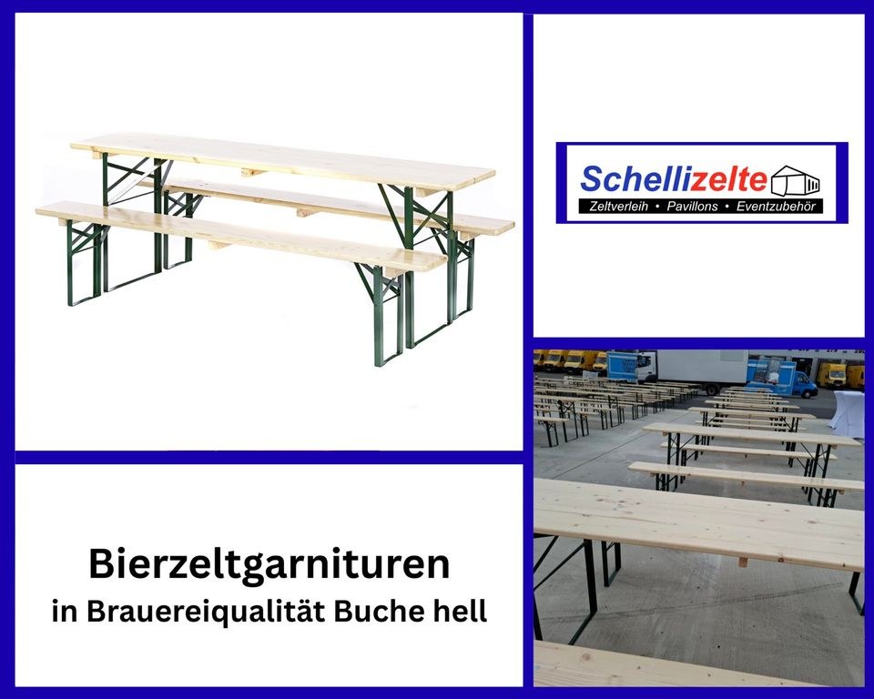 Bierzeltgarnituren mieten in Buseck – Sitzplätze für alle