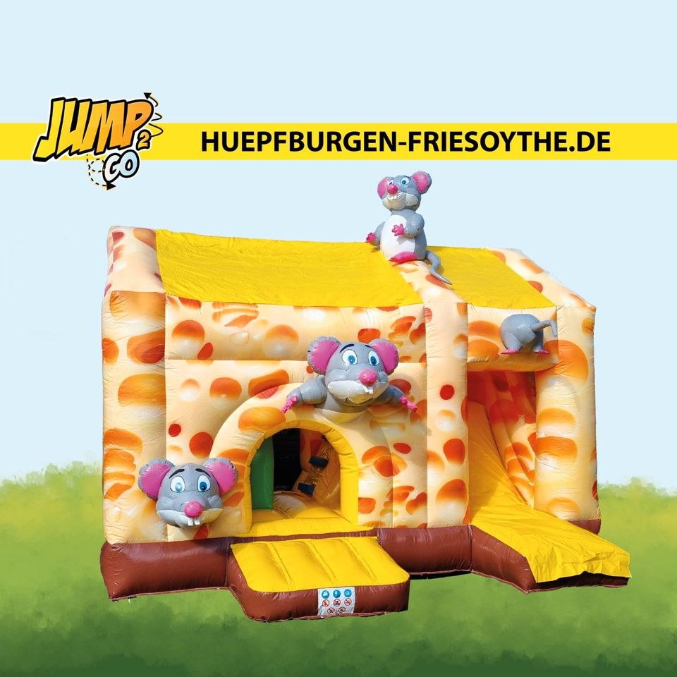Hüpfburg Rutsche cheese Multiplay mieten bei Jump 2 Go Werner von – 3