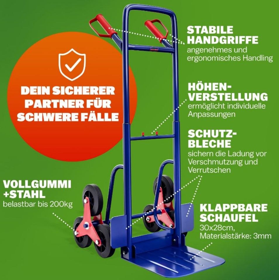 Treppenkarre,Sackkarre Umzug 200kg mieten in Hamminkeln – 3