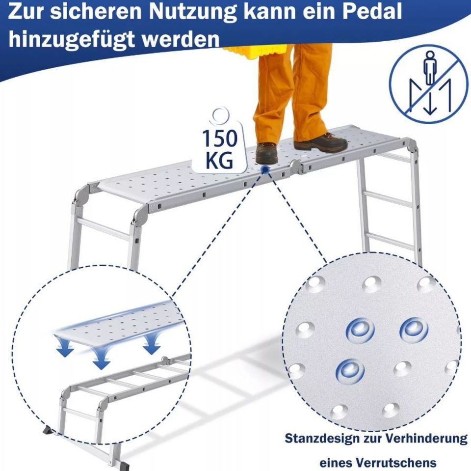 Leiter 5,8m MehrzweckLeiter Teleskopleiter mieten in Hamminkeln – 4