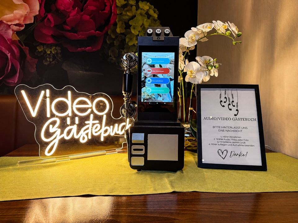 Video Audio Gästebuch Fotobox Fotospiegel mieten in Versmold – 2