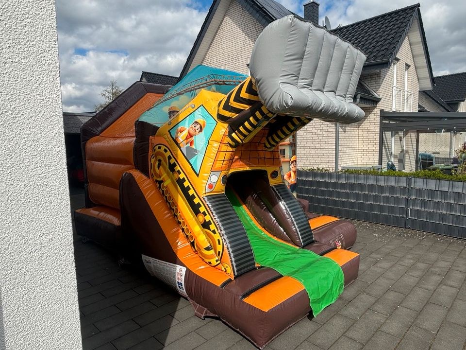 Hüpfburg Bagger Rutsche 4,7x3,7m mieten in Versmold – 3
