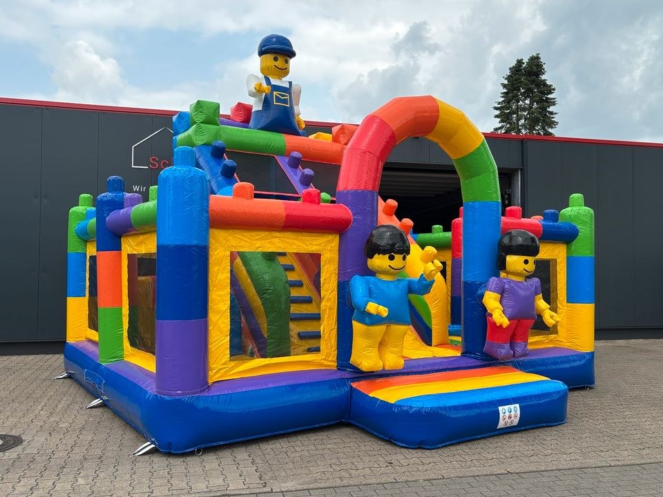 Hüpfburg Bausteine riesiger Rutsche 12 14 Kinder mieten in Versmold – 2
