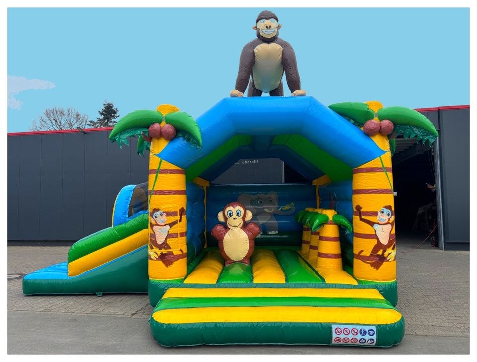 XXL Hüpfburg Gorilla Rutsche 5,2x6,9m mieten in Versmold