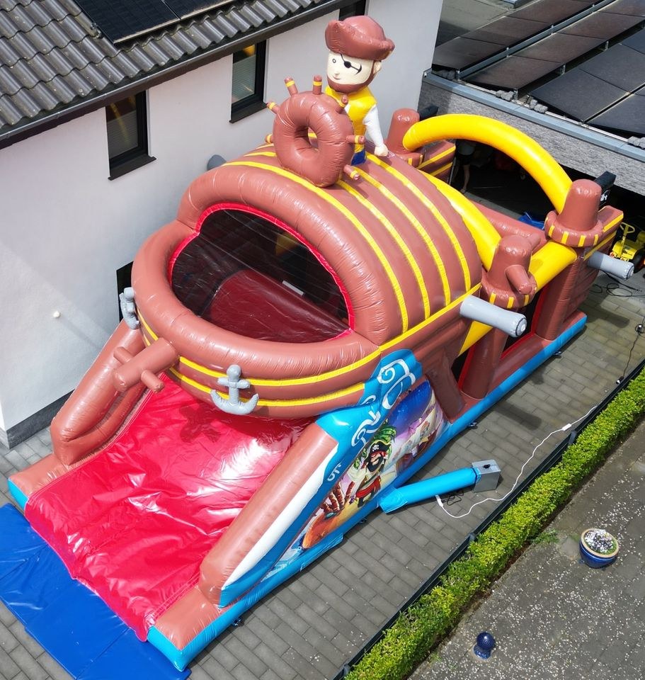 10m Hindernisparcours Piratenboot Hüpfburg mieten in Versmold – 4