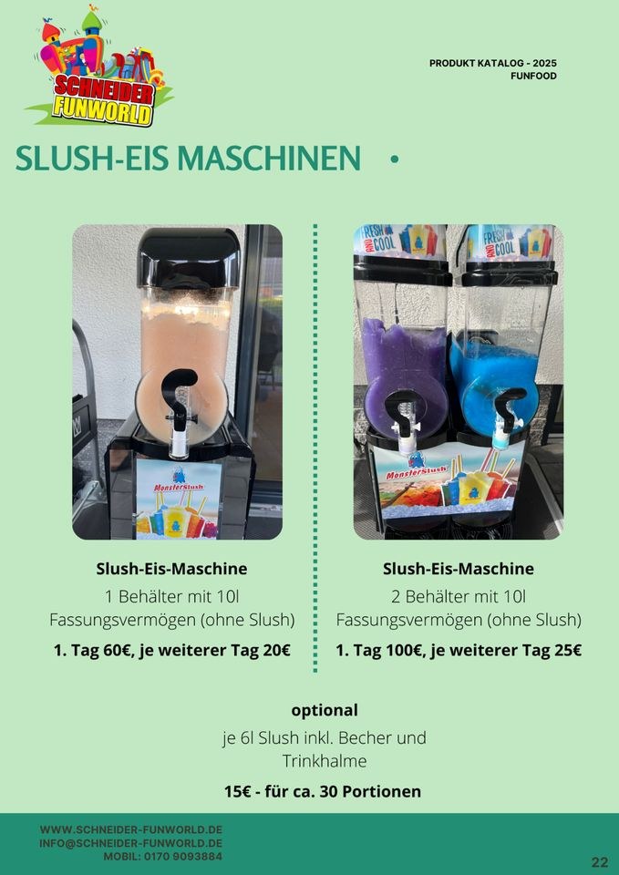 Slush Eis Maschine Ice Hüpfburg mieten in Versmold