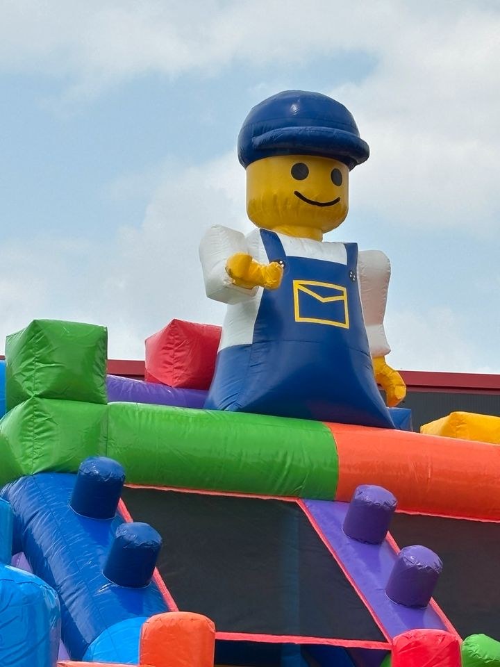 Hüpfburg Bausteine riesiger Rutsche 12 14 Kinder mieten in Versmold – 4