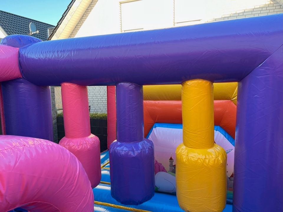 Hüpfburg Einhorn groß Rutsche 5,1x5,3m mieten in Versmold – 2