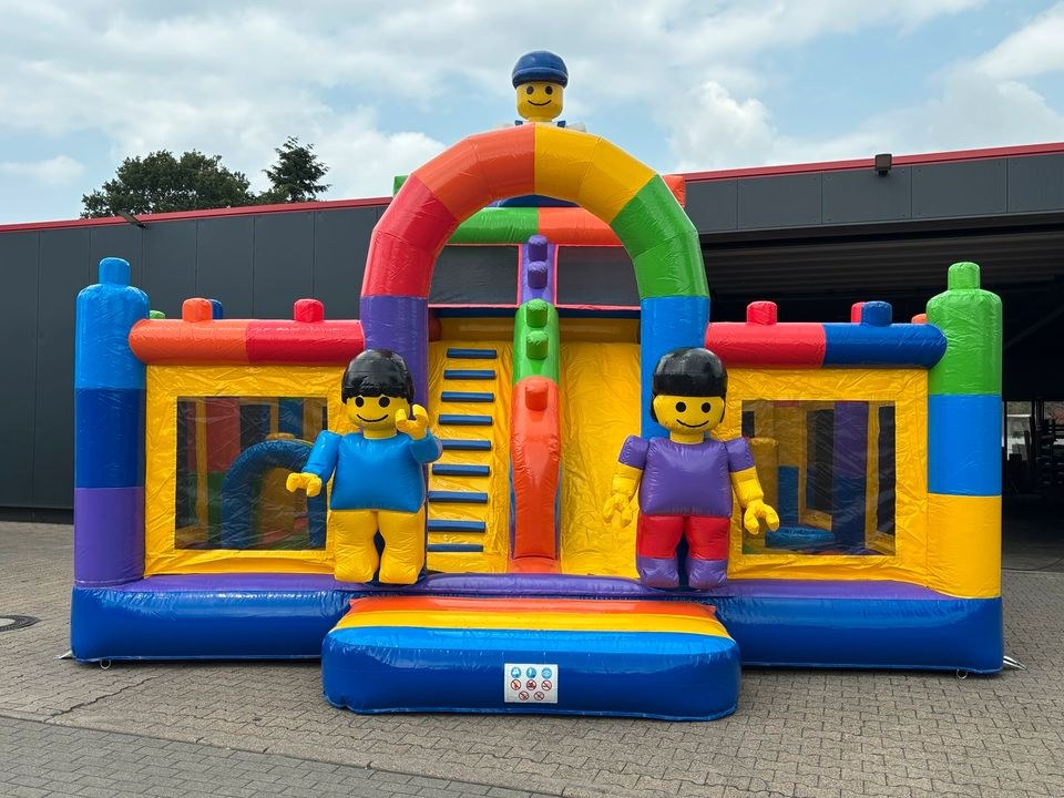 Hüpfburg Bausteine riesiger Rutsche 12 14 Kinder mieten in Versmold