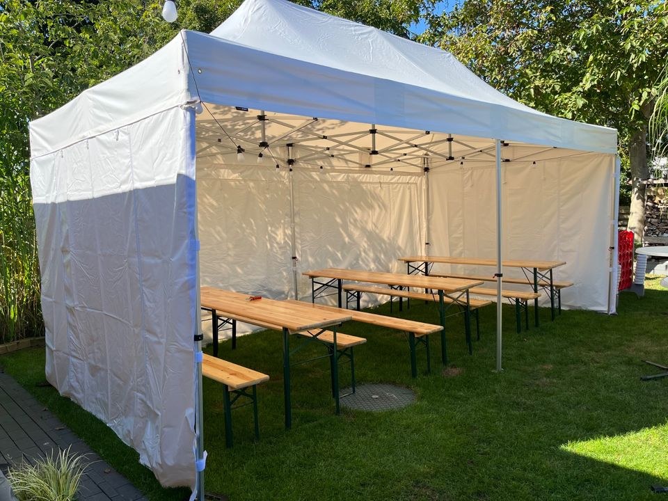 PAVILLON 6X3 N ZELT mieten in Rendsburg – in Minuten aufgebaut