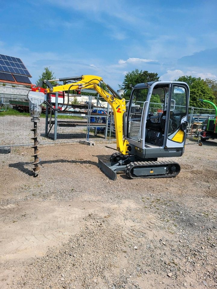 Erdbohrer Minibagger mieten bei S. M. Mietservice
