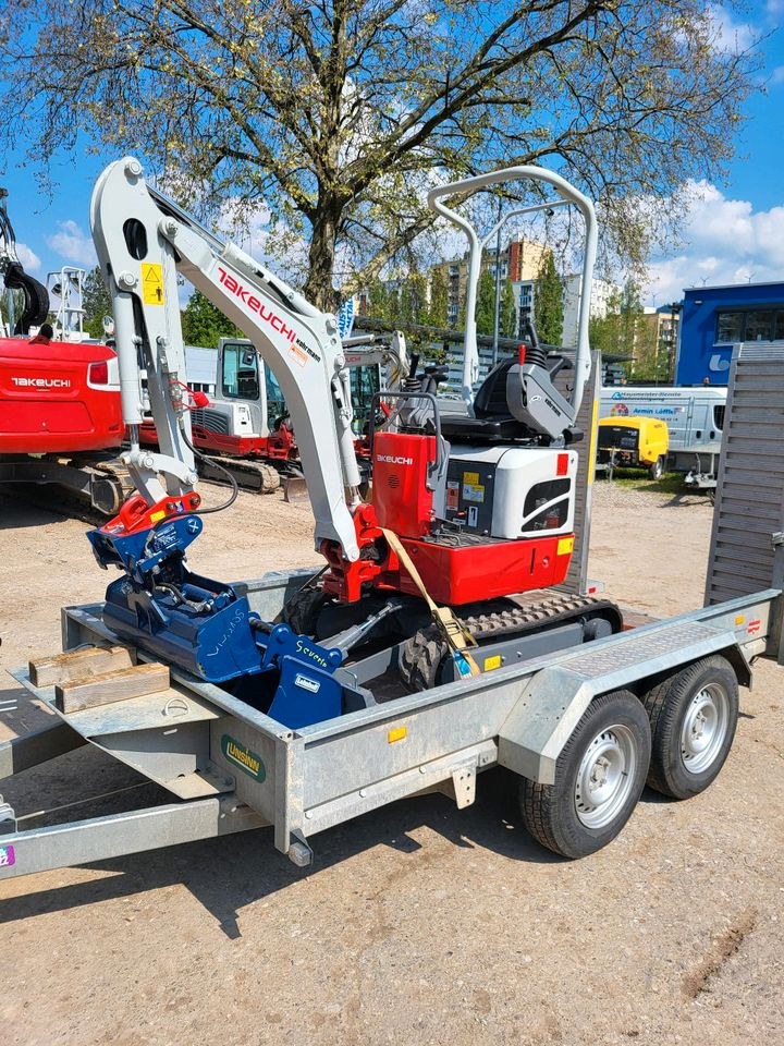 1,0t Bagger Anhänger mieten bei S. M. Mietservice