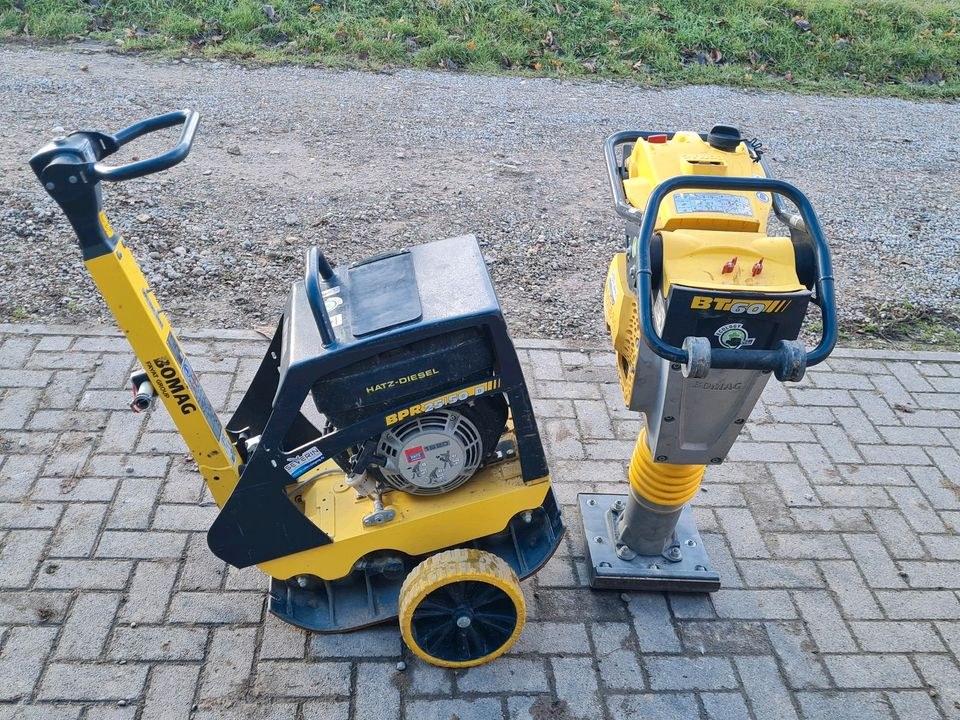 Rüttler Stampfer Bomag mieten bei S. M. Mietservice